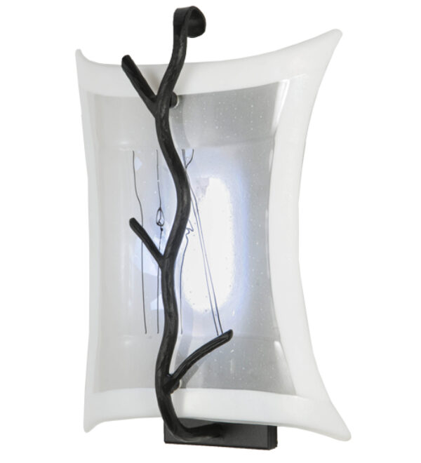 8676842 | 10" Wide Sprigs LED Fused Glass Wall Sconce