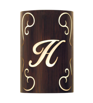 8677055 | 10" Wide Suit-Numbers Personalized Monogram Wall Sconce