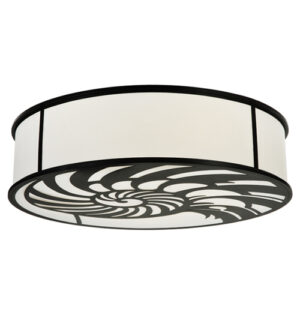 8675552 | 60" Wide Conch Shell Drum Flushmount