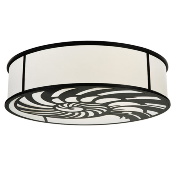 8675552 | 60" Wide Conch Shell Drum Flushmount