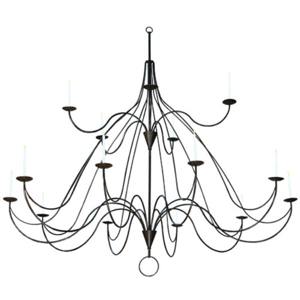 8677166 | 96" Wide String Theory 15 Candles Two Tier Chandelier