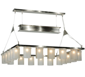 8677252 | 50" Square Stainless Cube 20 LT Chandelier