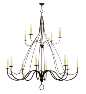 8677699 | 68" Wide String Theory 12 LT Two Tier LED Chandelier