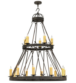 8677706 | 48" Wide Nathaniel 15 LT Two Tier Chandelier