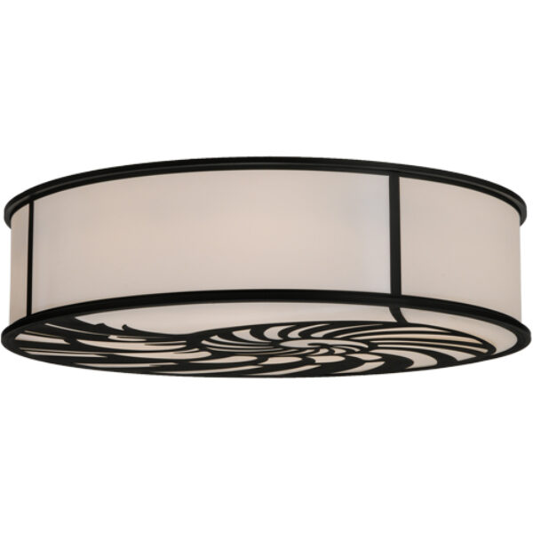 8675732 | 60" Wide Conch Shell Drum Flushmount