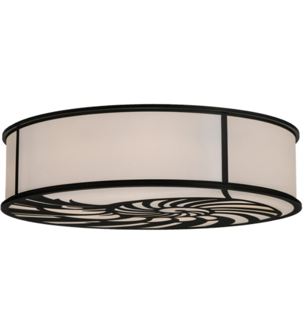 8675732 | 60" Wide Conch Shell Drum Flushmount