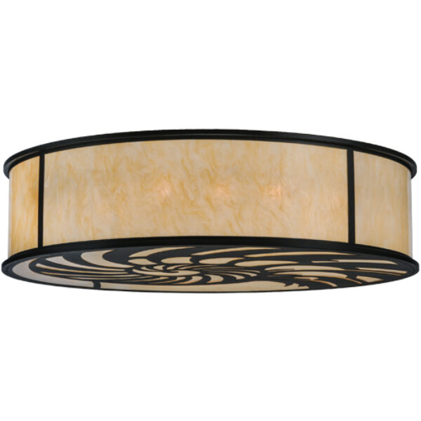 8675733 | 60" Wide Conch Shell Drum Flushmount
