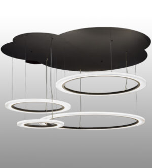 8677825 | 84" Wide Saturn Rings LED Cascading Pendant