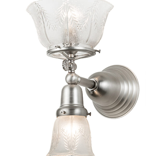 8678712 | 7.5" Wide Victorian Class Electric 2 Light Gas & Electric Wall Sconce