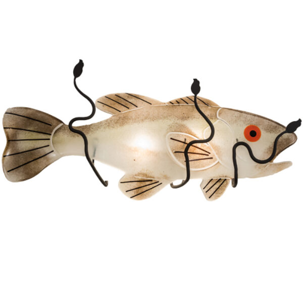8678824 | 22" Wide Fish Wall Sconce