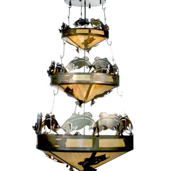 8675344 | 58" WIDE FISH 3 TIER INVERTED PENDANT