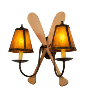 8679149 | 18" Wide Cabin 2 Light Wall Sconce