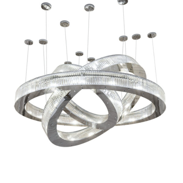 8679247 | 90" Wide Glam 3 Ring Chandelier