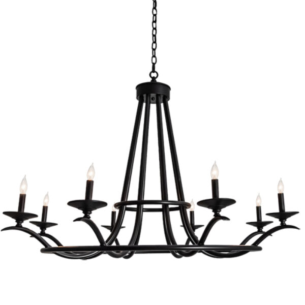 8679379 | 48" WIDE ANTHONY 8 LIGHT CHANDELIER