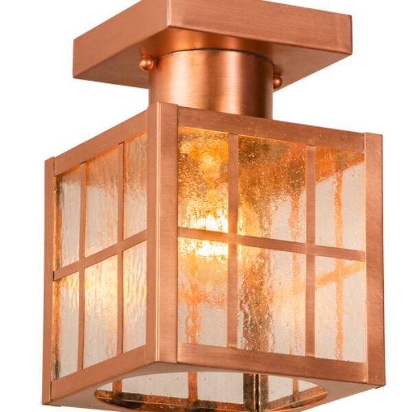 8676577 | 6" Square Setauket Copper Lantern Flushmount