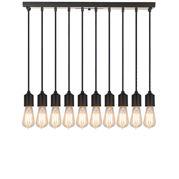 8680728 | 26" WIDE INDUSTRIAL CHIC 10 LIGHT OBLONG